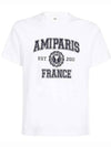 Varsity Logo Short Sleeve T-Shirt White - AMI - BALAAN 1