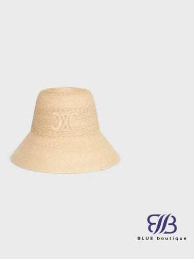 Triomphe Cloche Hat Straw Natural - CELINE - BALAAN 1