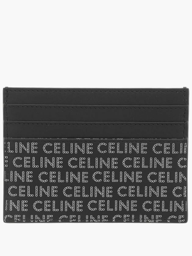 Lettering Logo Card Wallet Black - CELINE - BALAAN 3