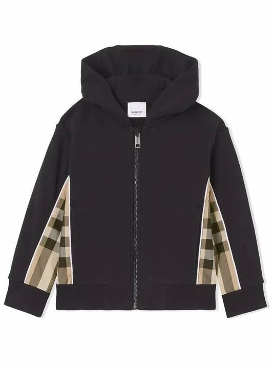 Kids Women s Check Panel Hooded Zip up Black 8047427 Other 1010294 - BURBERRY - BALAAN 1