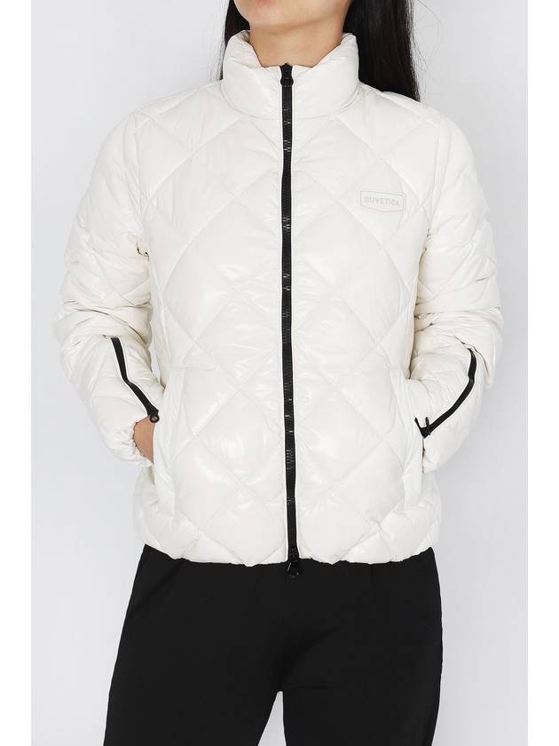 Women s Sora Diamond Quilted Heavy Short Down Jacket VDDJ95435 BGL - DUVETICA - BALAAN 1