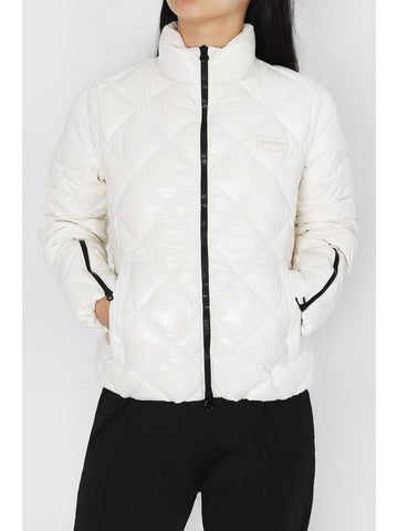 Women s Sora Diamond Quilted Heavy Short Down Jacket VDDJ95435 BGL - DUVETICA - BALAAN 1