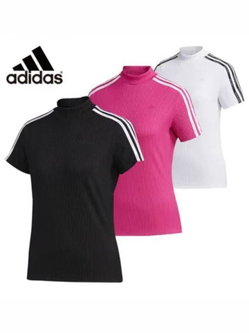 Color neck women s short sleeve t shirt domestic product GQG022081776920 - ADIDAS GOLF - BALAAN 1