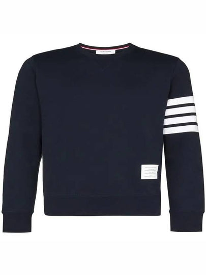 4 Bar Loopback Jersey Sweatshirt Navy - THOM BROWNE - BALAAN 2