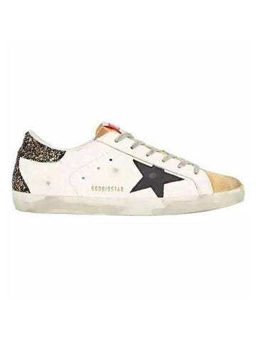 Superstar Glitter Tab Low Top Sneakers White - GOLDEN GOOSE - BALAAN 1