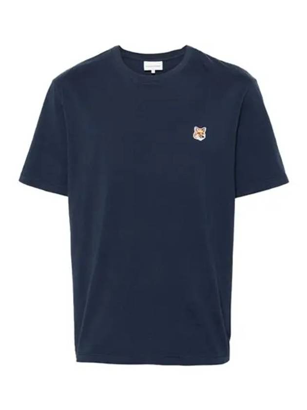 Fox Head Patch Classic Short Sleeve T-Shirt Ink Blue - MAISON KITSUNE - BALAAN 2