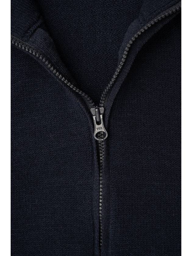 Merino Wool Polo Knit Top Navy - CP COMPANY - BALAAN 4