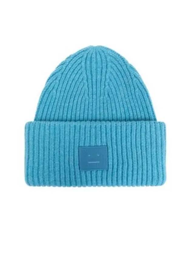 Face Patch Beanie Blue - ACNE STUDIOS - BALAAN 2