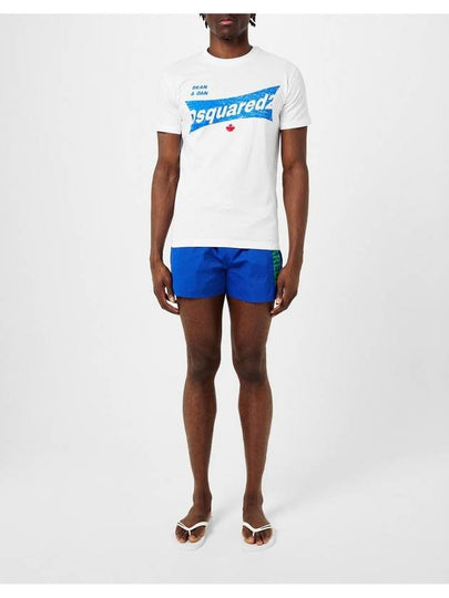 Logo Midi Swim Shorts - DSQUARED2 - BALAAN 2