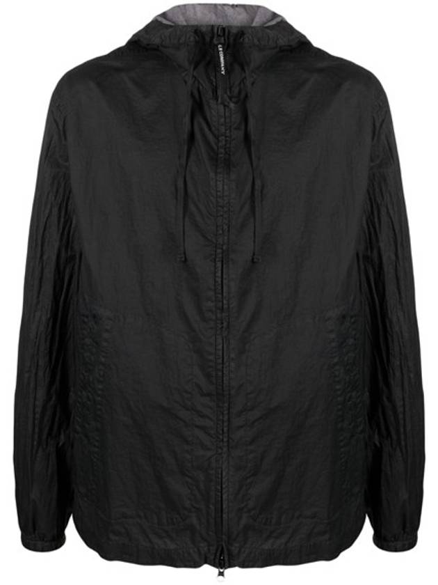 Light Microweave Laminated Overshirt Hooded Jacket Black - CP COMPANY - BALAAN 2