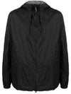 Light Microweave Laminated Overshirt Hooded Jacket Black - CP COMPANY - BALAAN 1