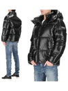 Men s Duck Down Padded Jacket T Force Hood Detachable High Neck Heavy Short VUDJ30436 BKS - DUVETICA - BALAAN 2