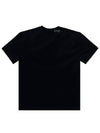 Small Heart Logo Short Sleeve T-Shirt Black - AMI - BALAAN 4