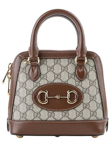 640716 GG Supreme 1955 Horsebit Top Handle Mini Cross Bag 33397K 3 - GUCCI - BALAAN 1