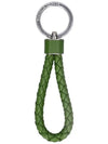 Bottega Veneta Intrecciato Woven Avogado Leather Key Holder Keyring - BOTTEGA VENETA - BALAAN 1