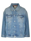 Oversized Denim Jacket Mid Blue - ACNE STUDIOS - BALAAN 2