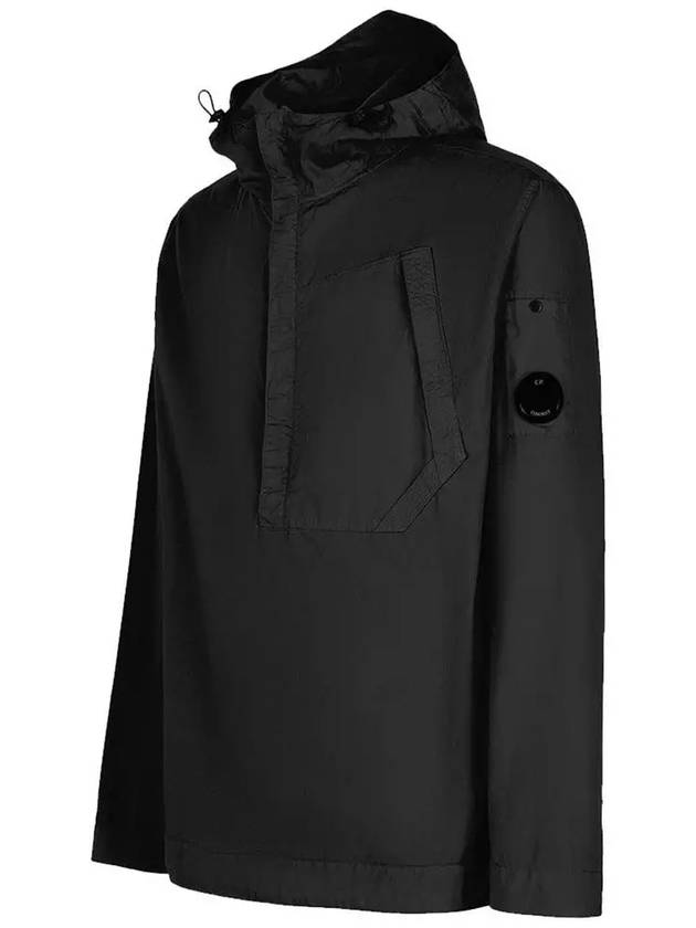 Lens Wappen Gabardine Anorak Black - CP COMPANY - BALAAN 4