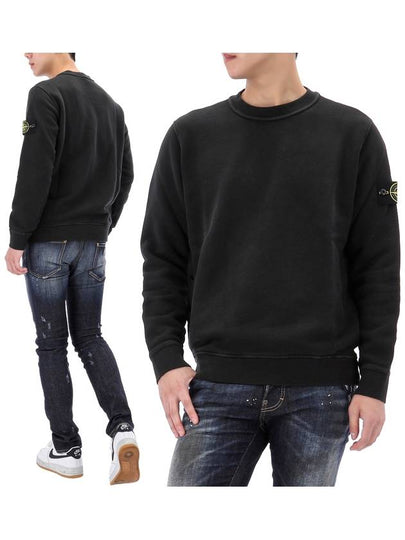 Compass Badge Sweatshirt Black - STONE ISLAND - BALAAN 2