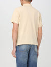 Men's Cassandre Cotton Polo Shirt Beige - SAINT LAURENT - BALAAN 4