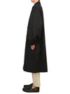 Double Breasted Wrap Collar Trench Coat Black - LEMAIRE - BALAAN 5