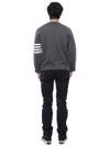 4 Bar Armband Milano Stitch Knit Top Mid Grey - THOM BROWNE - BALAAN 6