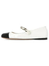 Patent Leather Ballerina Ivory - MIU MIU - BALAAN 2