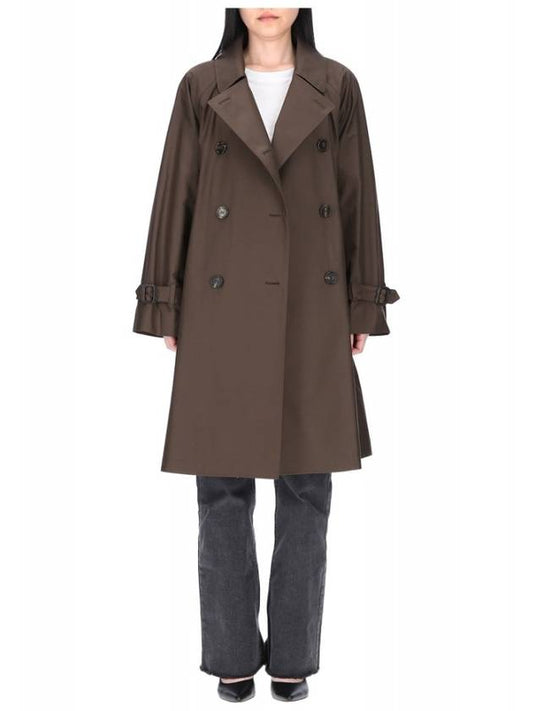 The Cube TITRENCH 2419021014600 012 Twill double trench coat - MAX MARA - BALAAN 2