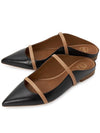 Marlon Sulzer MAUREEN FLAT 20 BLACK NUDE Women s Mule Shoes - MALONE SOULIERS - BALAAN 1