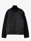 Men s tricot blue padded jacket 9B50700 A9341 777 - MONCLER - BALAAN 3