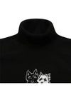 Autumn Real Terrier Intarsia Pullover 2203LXVWBLACK - BLACK&WHITE - BALAAN 3