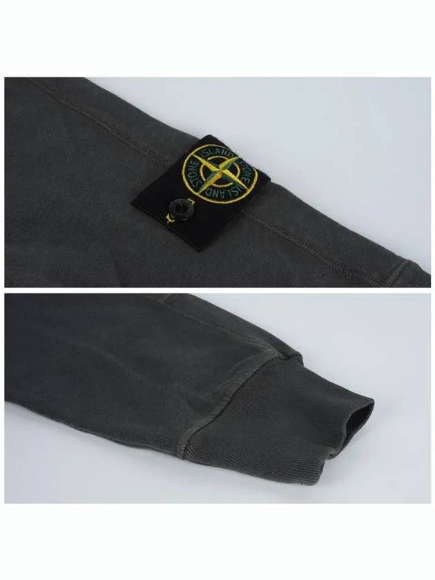 Compass Badge Cotton Hoodie Dark Grey - STONE ISLAND - BALAAN 7