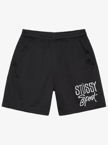 Sports mesh shorts black - STUSSY - BALAAN 1