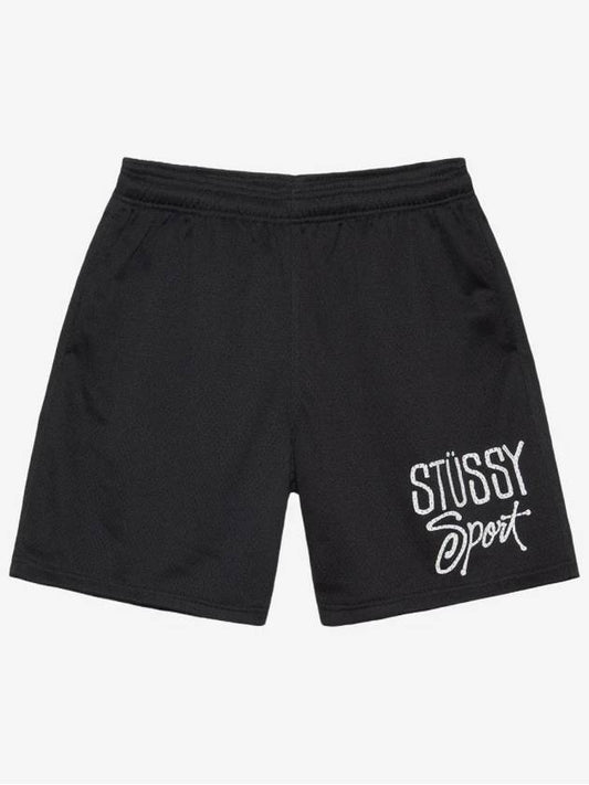 Sports mesh shorts black - STUSSY - BALAAN 1