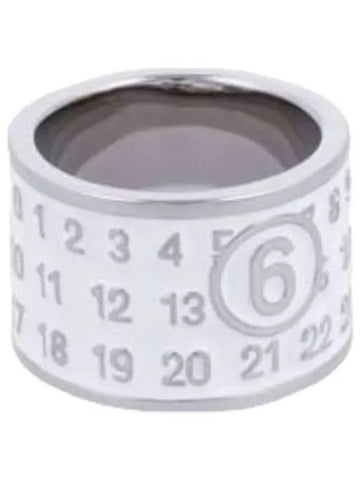 MM6 Numeric Logo Ring White - MAISON MARGIELA - BALAAN 1