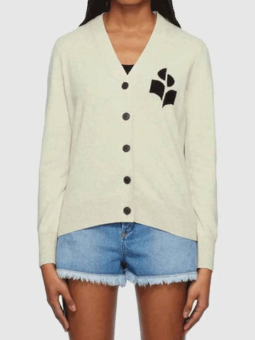 Women s Karin Logo Cardigan CA0008FA A1X05E 02LY - ISABEL MARANT - BALAAN 1