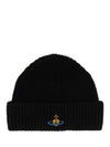 ORB Logo Sporty Beanie Black - VIVIENNE WESTWOOD - BALAAN 2