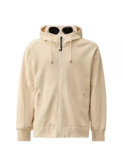 Diagonal Raised Fleece Goggle Hooded Jacket Beige - CP COMPANY - BALAAN 2