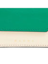 Logo Saffiano Card Wallet Green - MARNI - BALAAN 6