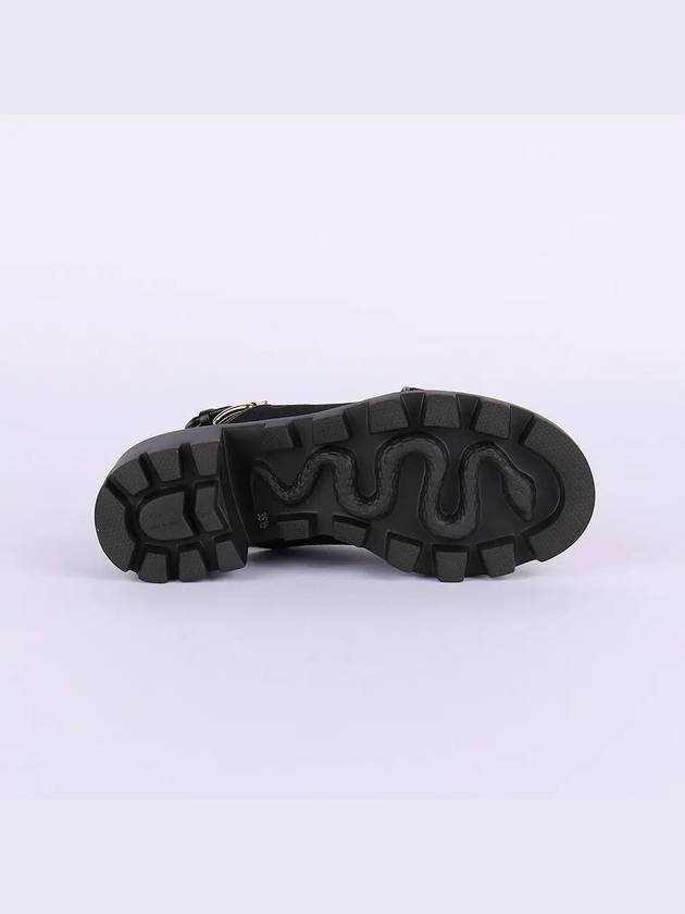 Monogram Print Open Toe Sandals Black - GUCCI - BALAAN 5