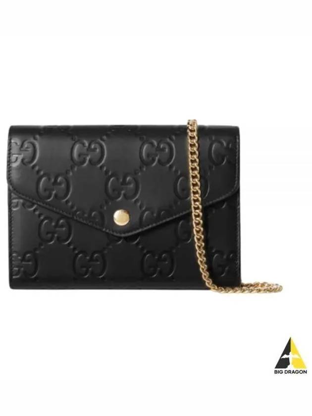 GG Chain Shoulder Bag Black - GUCCI - BALAAN 2