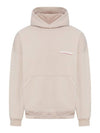 Embroidered Logo Cotton Hoodie Light Pink - BALENCIAGA - BALAAN 1