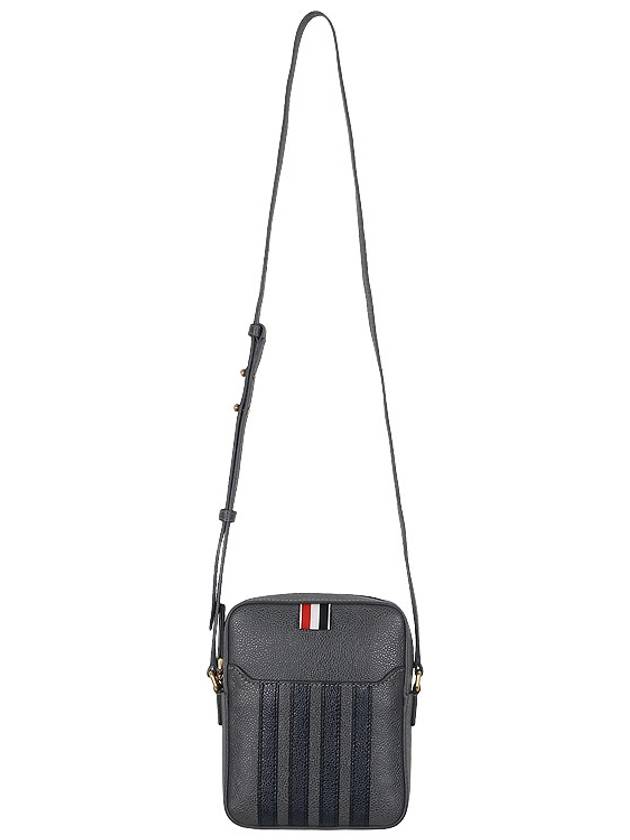 4-Bar Stripe Camera Cross Bag Grey - THOM BROWNE - BALAAN 4