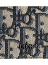 Vertical Half Card Holder Beige And Black  Oblique Jacquard - DIOR - BALAAN 5