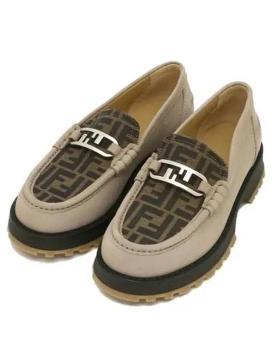 O'Lock Loafers Beige - FENDI - BALAAN 2