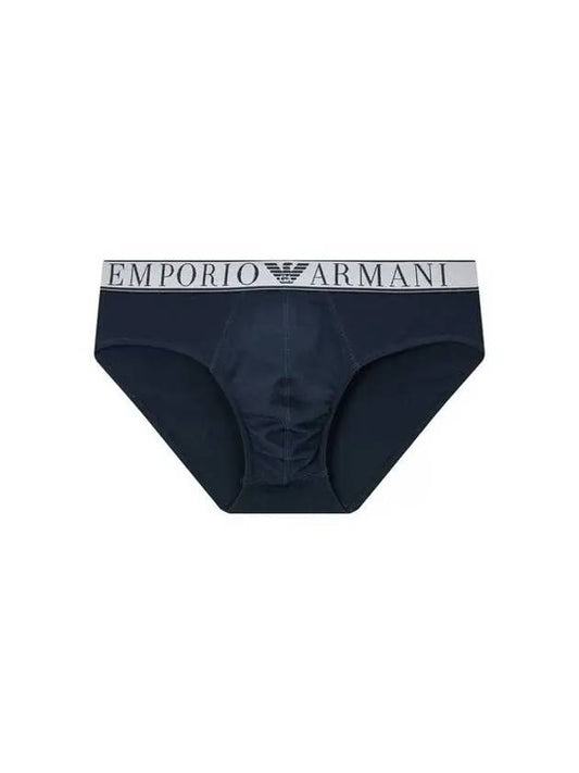 UNDERWEAR Men s Logo Band Solid Cotton Briefs Marine - EMPORIO ARMANI - BALAAN 1