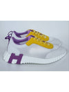 Bouncing Mesh Low Top Sneakers White Purple - HERMES - BALAAN 4