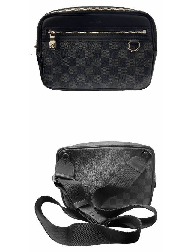 N50018 Damier graphite canvas Scott messenger bag gray black bag TEO - LOUIS VUITTON - BALAAN 4