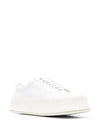 Platform Canvas Low Top Sneakers White - JIL SANDER - BALAAN 4