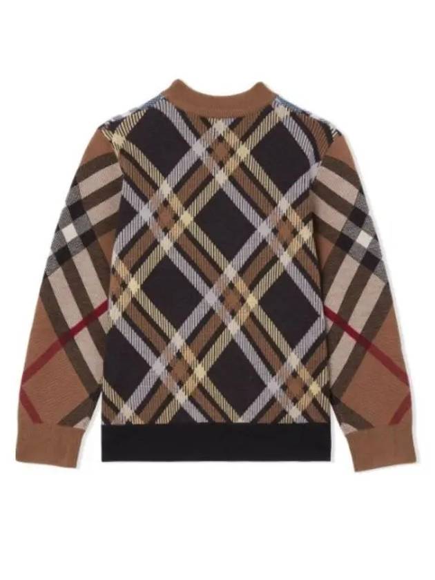 Kids Check Knit Sweater 8053765 - BURBERRY - BALAAN 2