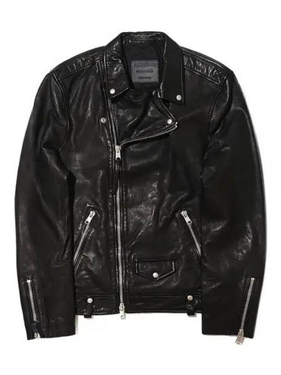 Milo Biker Leather Jacket Black - ALLSAINTS - BALAAN 2